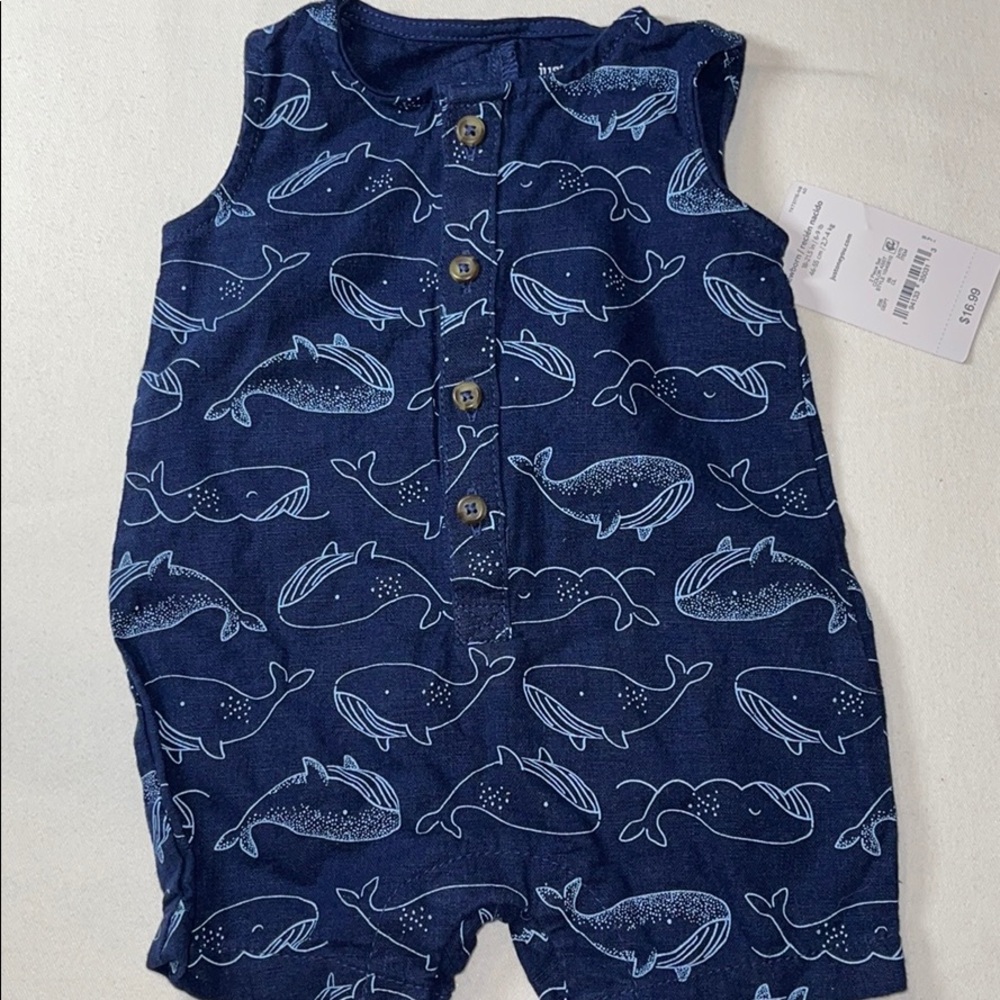 Just One You NB one piece with dolphins